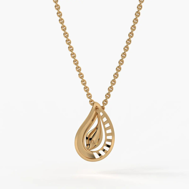 Prisha Paisley Dewdrop Pendant