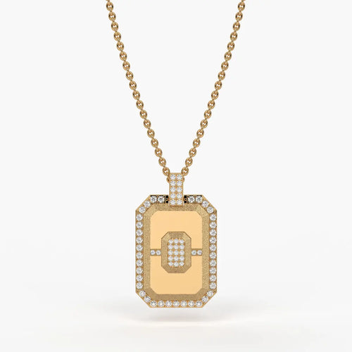 Regalon Crest Frame Pendant For Men