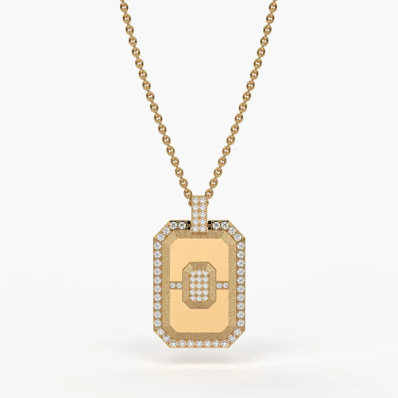 Regalon Crest Frame Pendant For Men