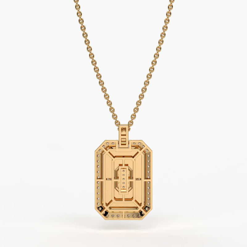 Regalon Crest Frame Pendant For Men