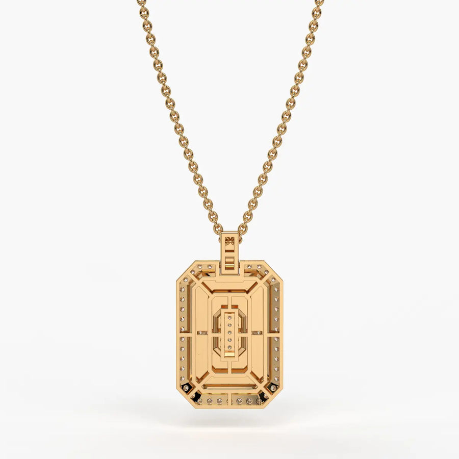 Regalon Crest Frame Pendant For Men