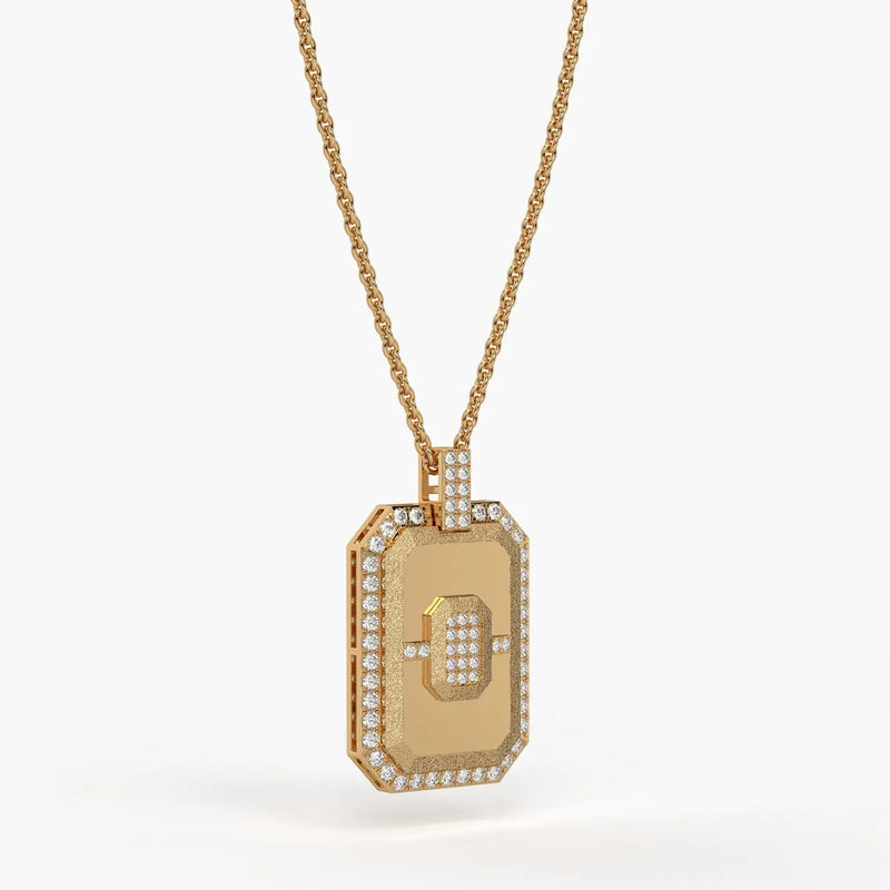 Regalon Crest Frame Pendant For Men