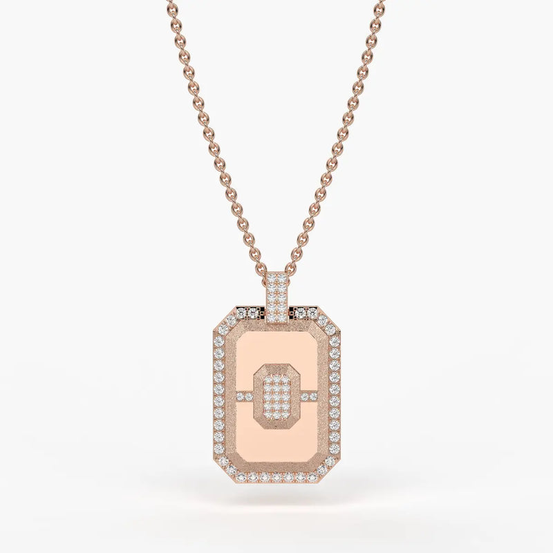 Regalon Crest Frame Pendant For Men