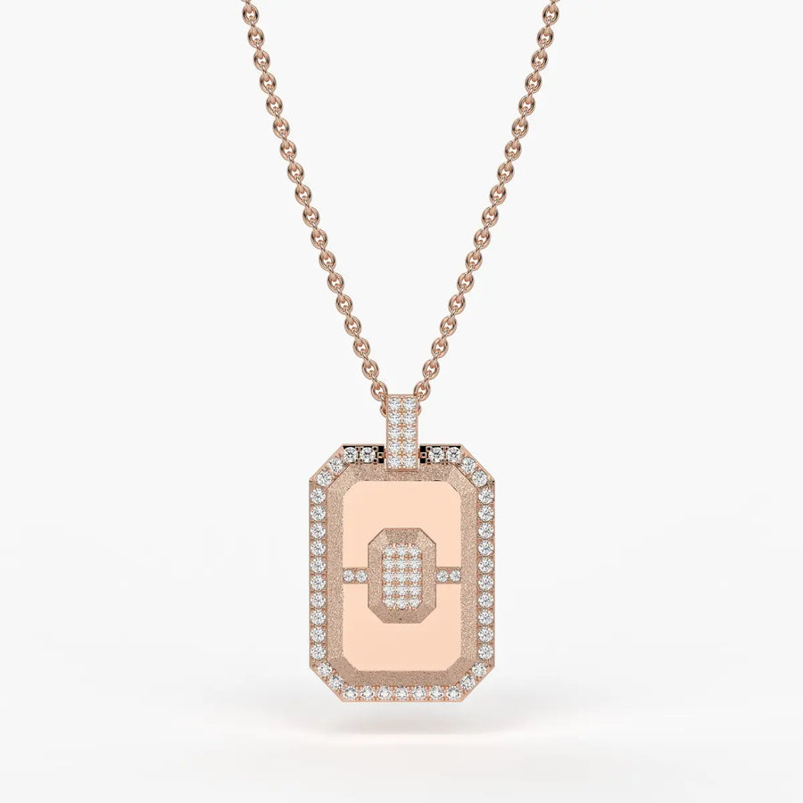 Regalon Crest Frame Pendant For Men