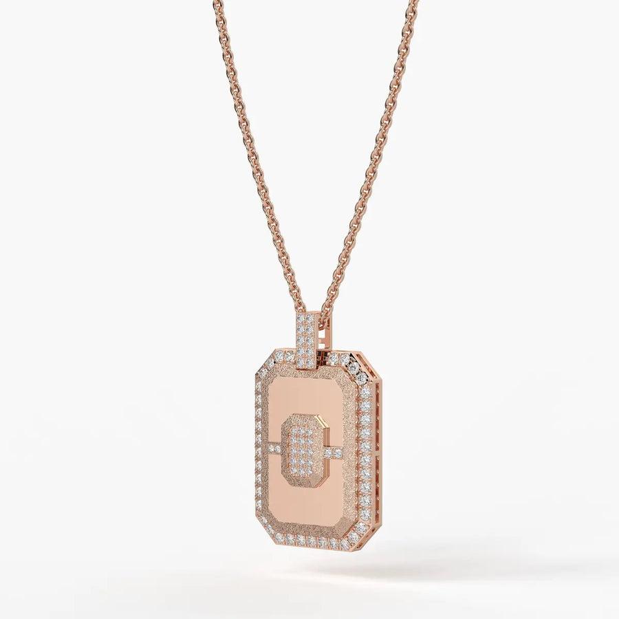 Regalon Crest Frame Pendant For Men