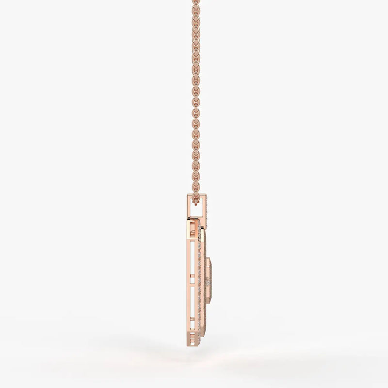 Regalon Crest Frame Pendant For Men