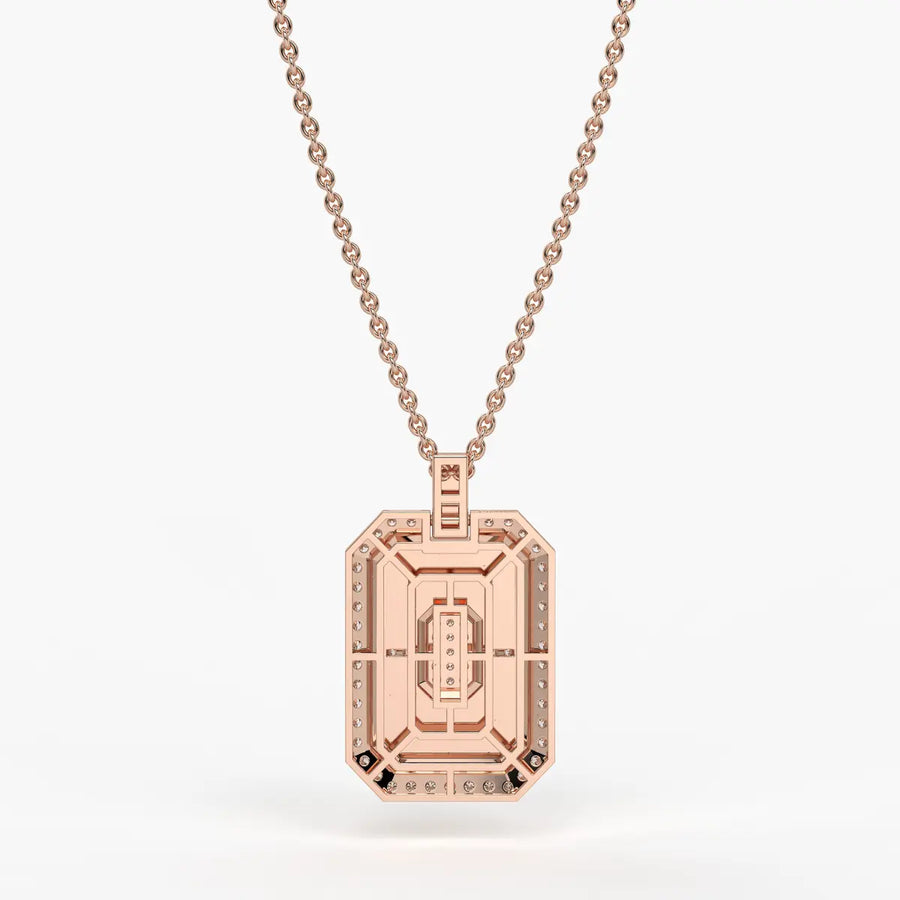 Regalon Crest Frame Pendant For Men