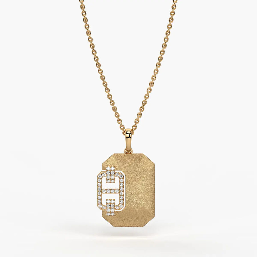 Hexaro Alpha Emblem Pendant For Men