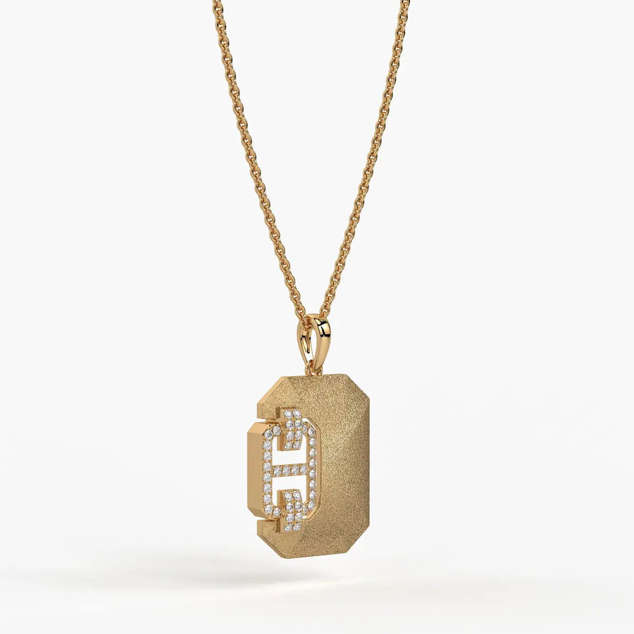 Hexaro Alpha Emblem Pendant For Men