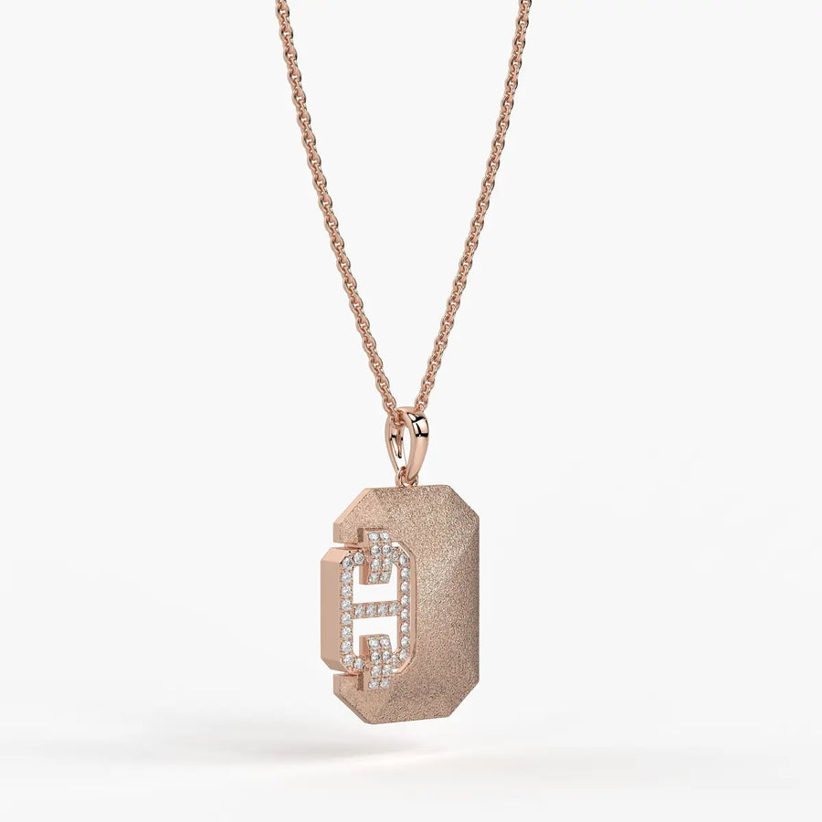 Hexaro Alpha Emblem Pendant For Men