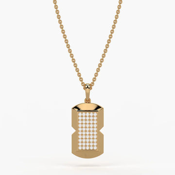 Orvian Gridlock Shield Pendant For Men