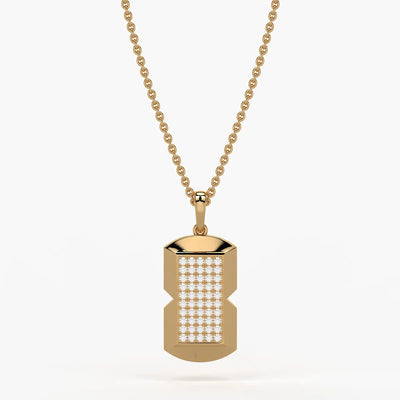 Orvian Gridlock Shield Pendant For Men