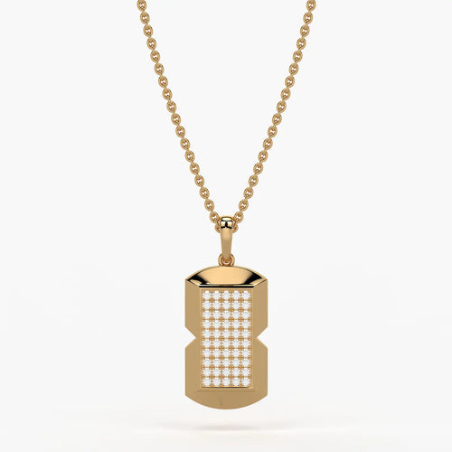 Orvian Gridlock Shield Pendant For Men