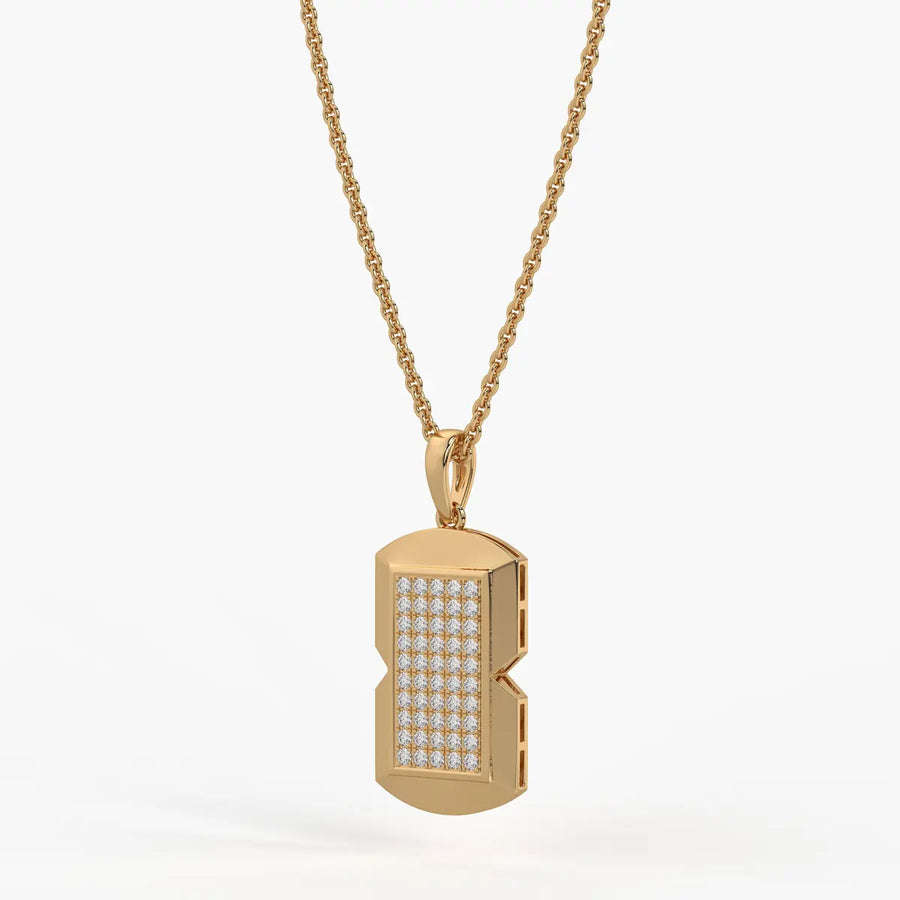 Orvian Gridlock Shield Pendant For Men