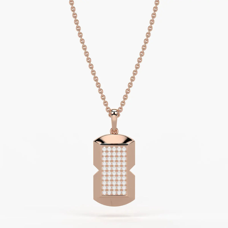 Orvian Gridlock Shield Pendant For Men