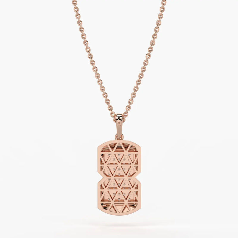 Orvian Gridlock Shield Pendant For Men