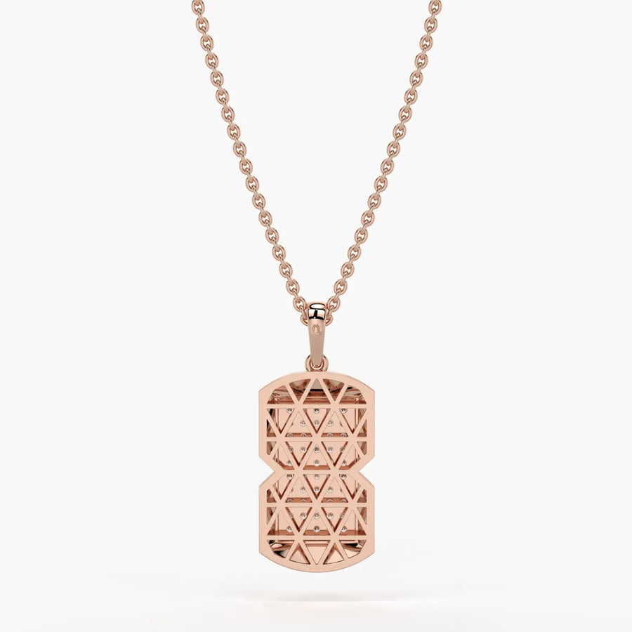 Orvian Gridlock Shield Pendant For Men