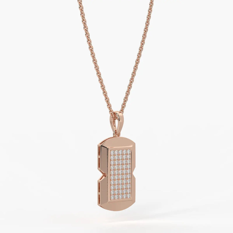 Orvian Gridlock Shield Pendant For Men