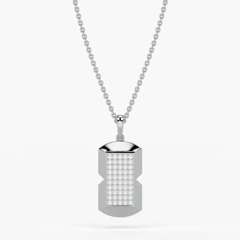 Orvian Gridlock Shield Pendant For Men