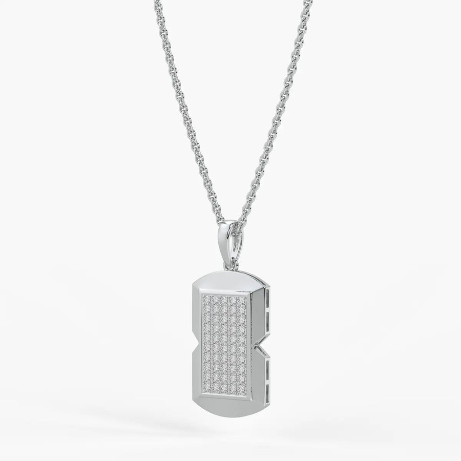 Orvian Gridlock Shield Pendant For Men