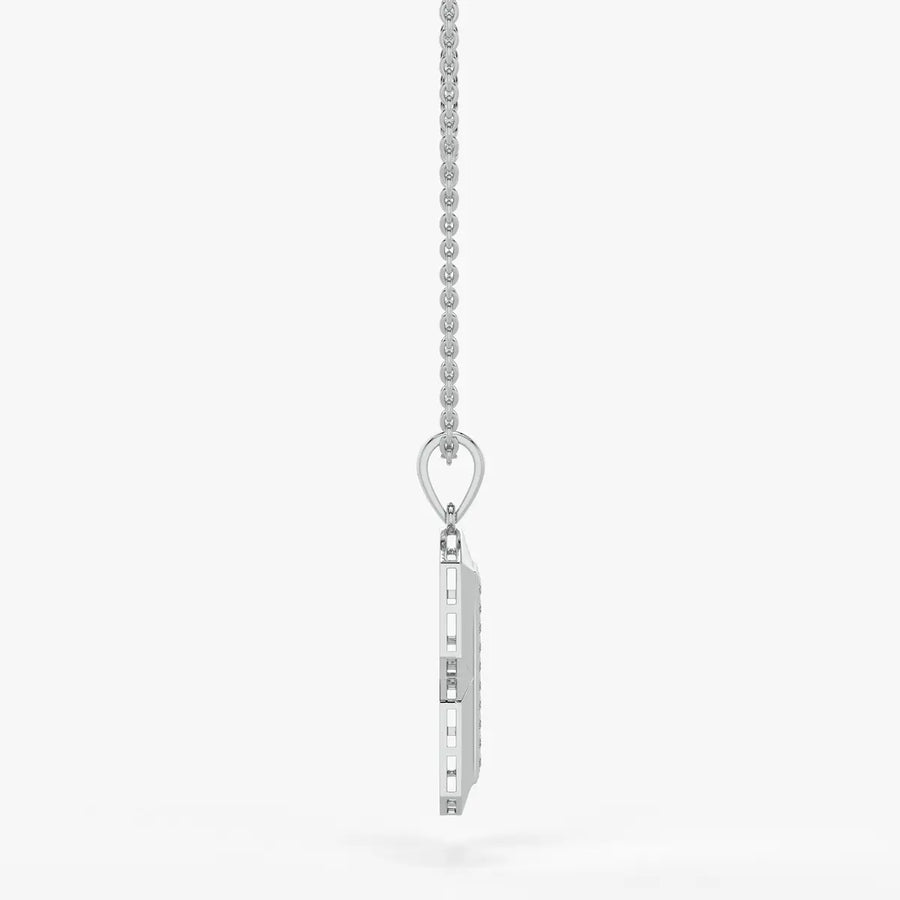 Orvian Gridlock Shield Pendant For Men