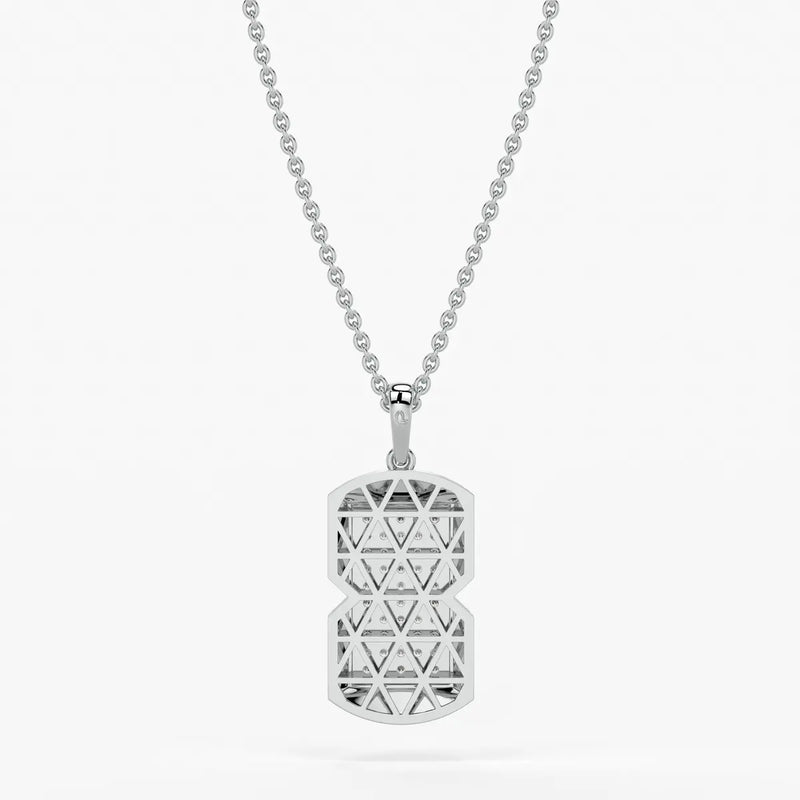 Orvian Gridlock Shield Pendant For Men