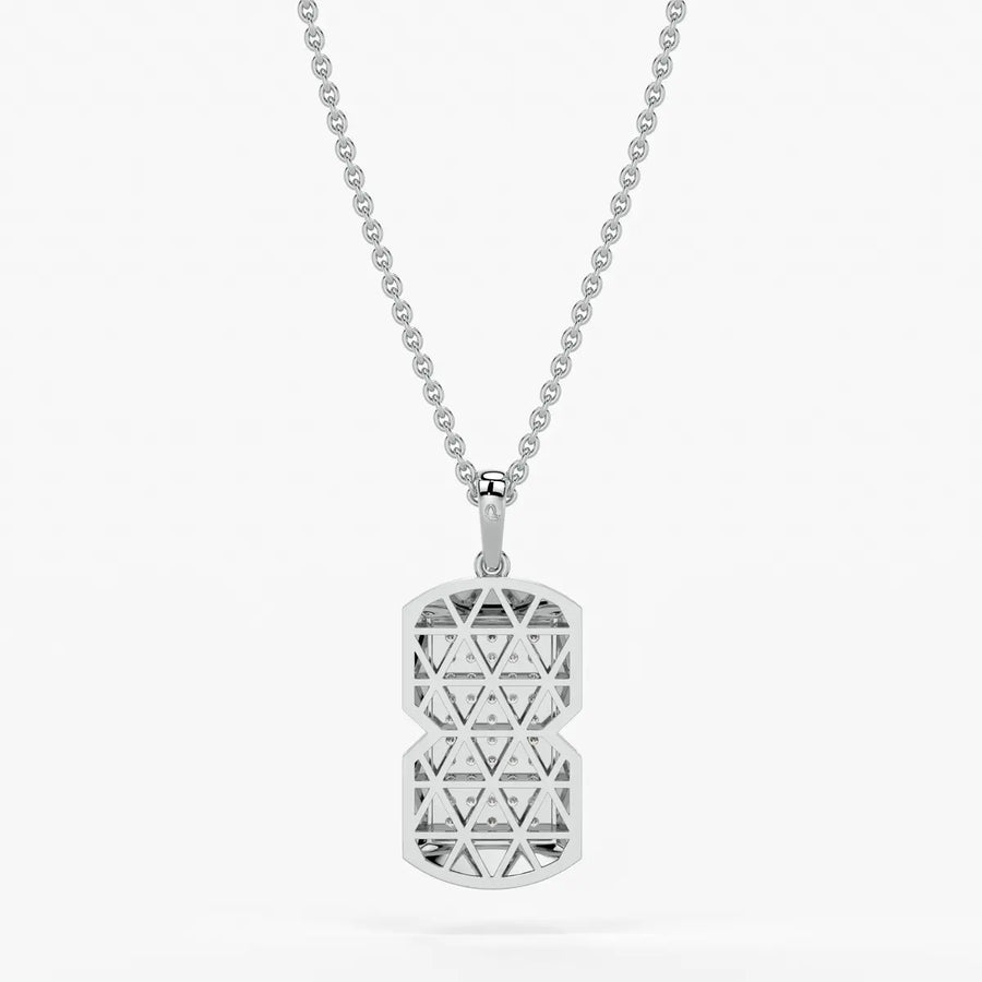 Orvian Gridlock Shield Pendant For Men