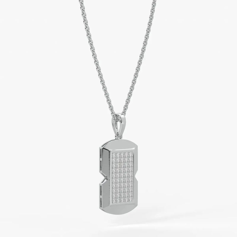 Orvian Gridlock Shield Pendant For Men