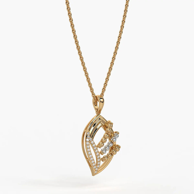 Vayra Leaf Cascade Pendant