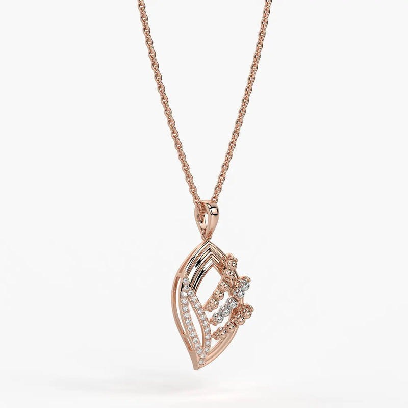 Vayra Leaf Cascade Pendant