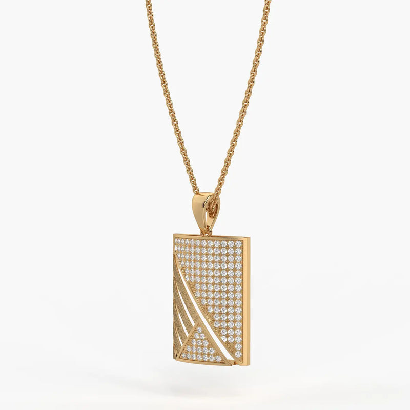 Triovex Prism Grid Pendant For Men