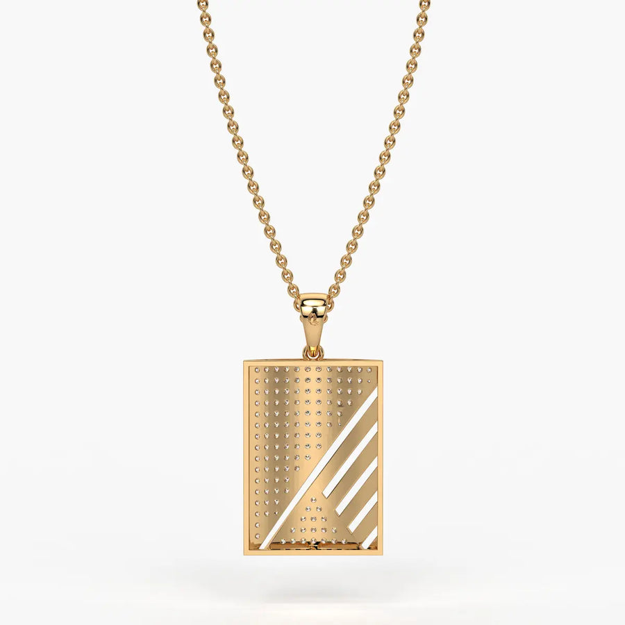 Triovex Prism Grid Pendant For Men