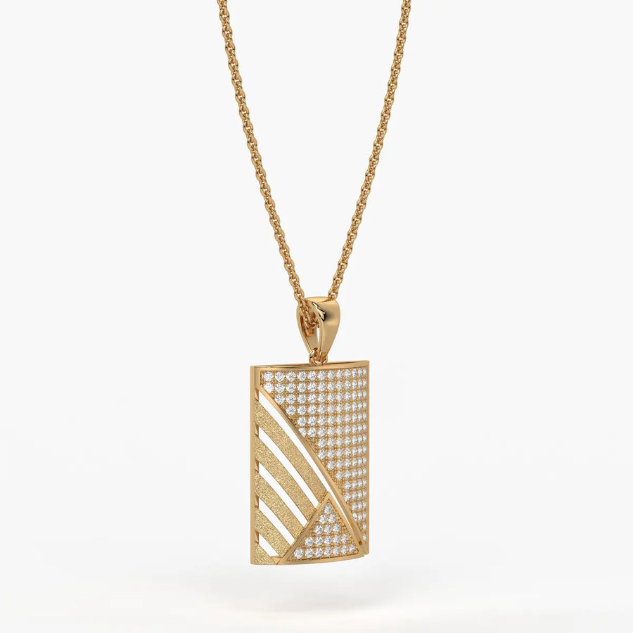 Triovex Prism Grid Pendant For Men
