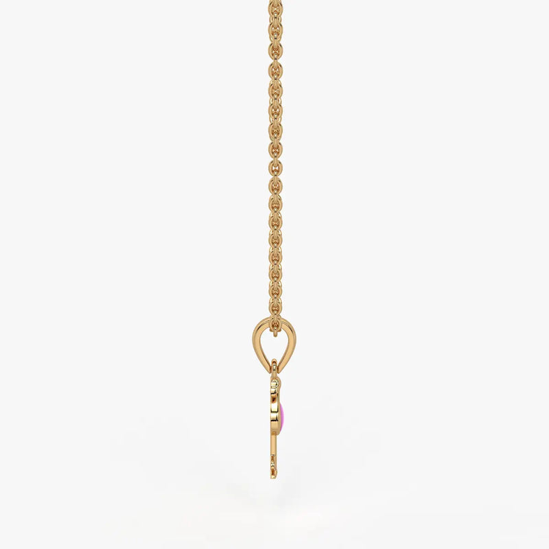 Blush Swan Flamingo Charm Pendant