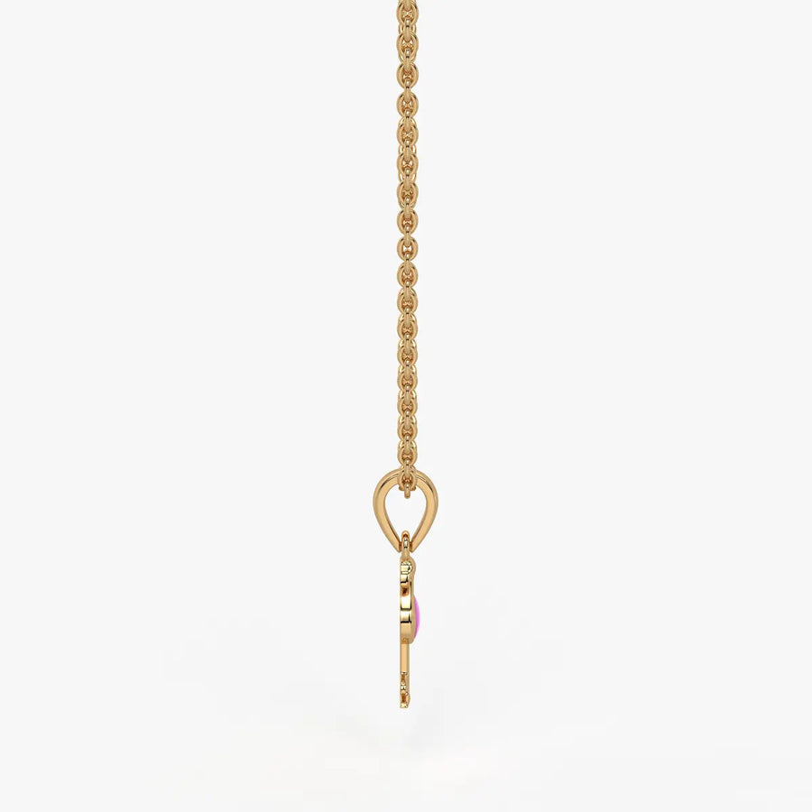 Blush Swan Flamingo Charm Pendant