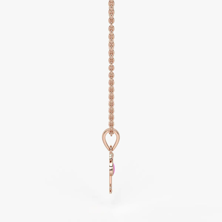 Blush Swan Flamingo Charm Pendant