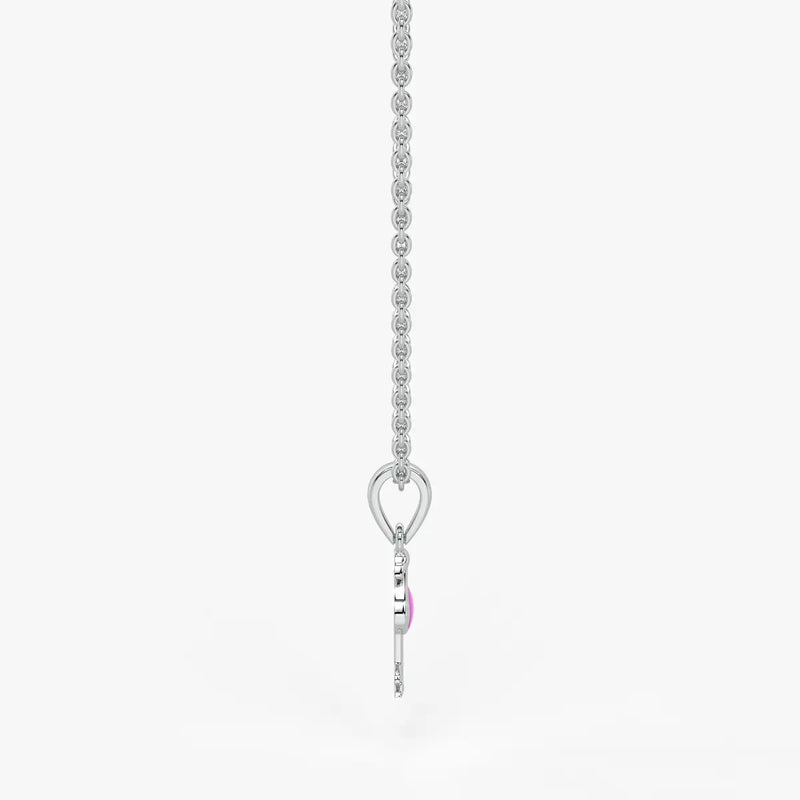 Blush Swan Flamingo Charm Pendant