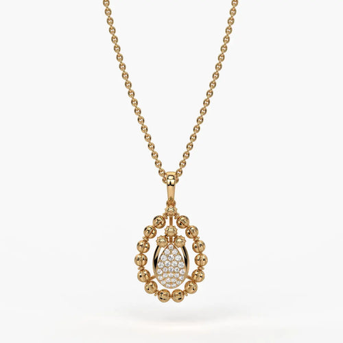 Aarvya Bloom Teardrop Pendant