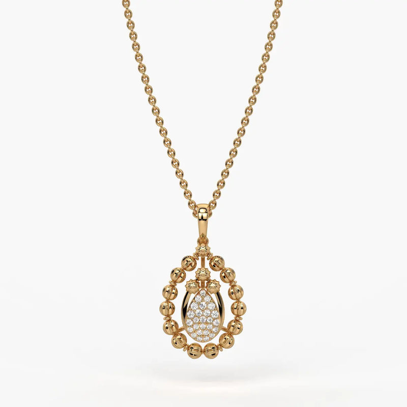 Aarvya Bloom Teardrop Pendant
