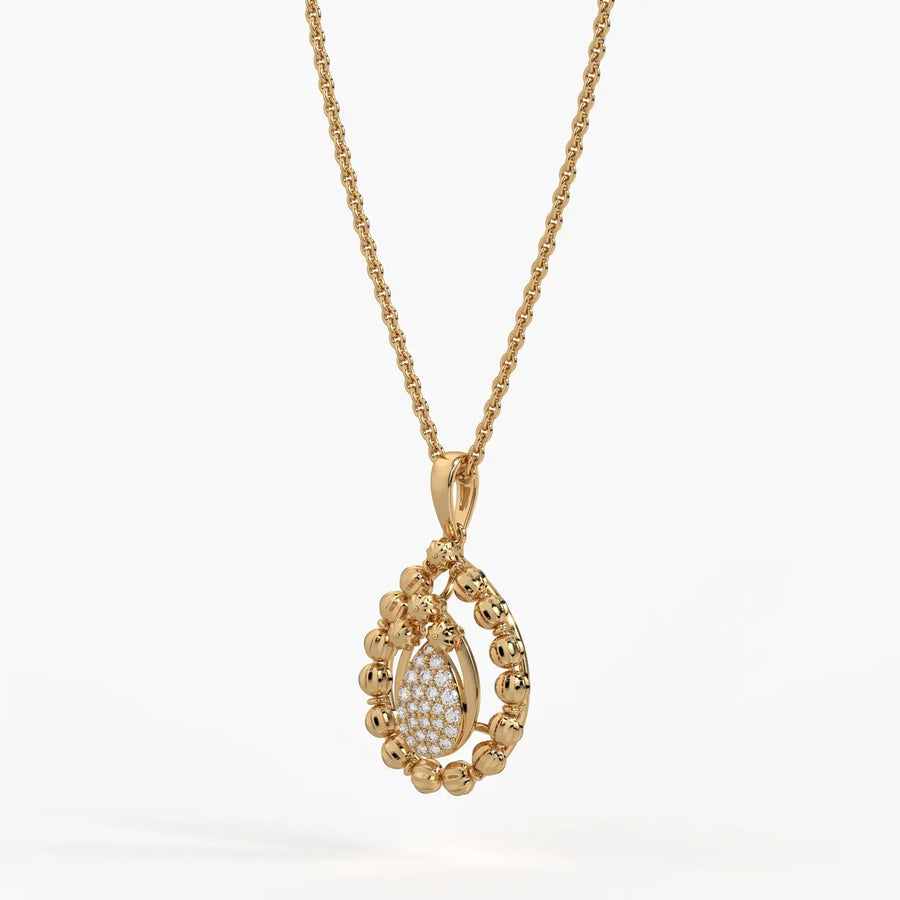 Aarvya Bloom Teardrop Pendant