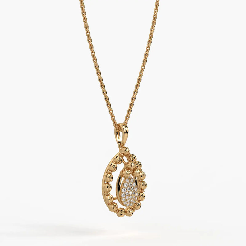 Aarvya Bloom Teardrop Pendant