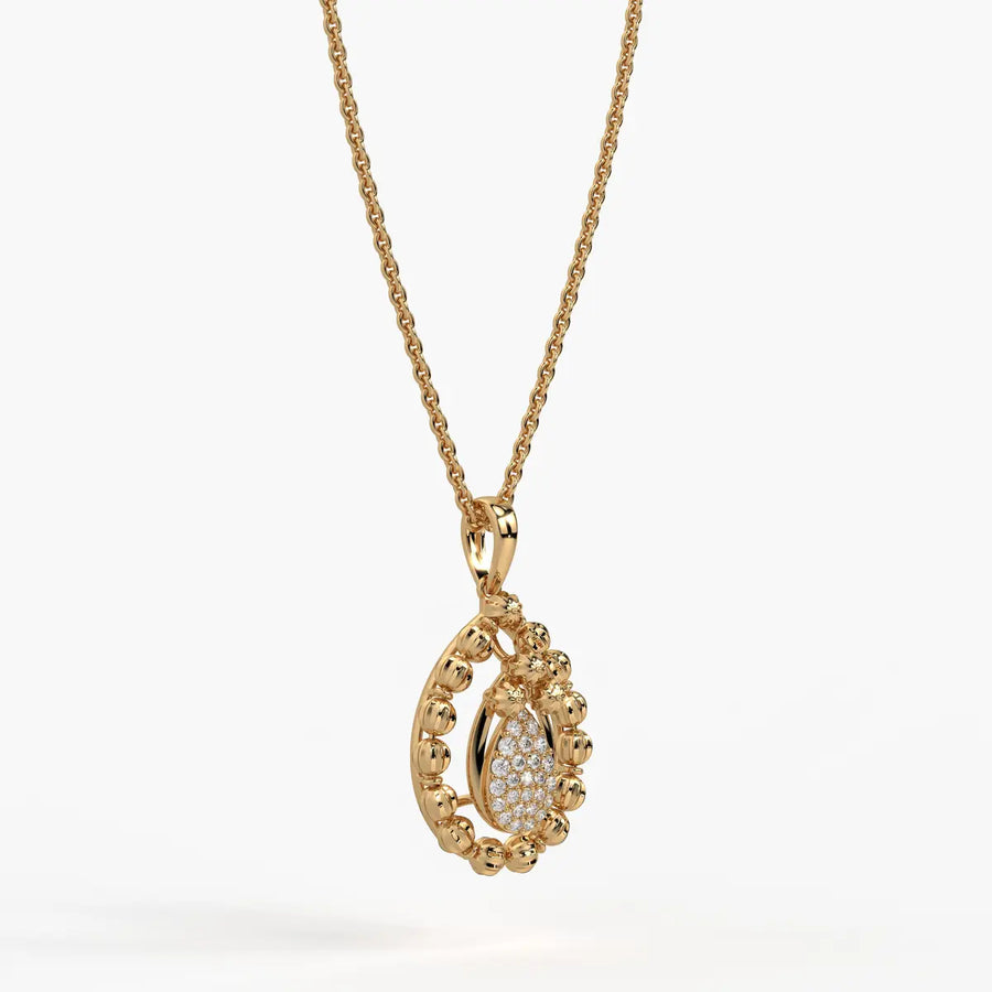 Aarvya Bloom Teardrop Pendant