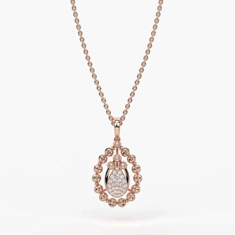 Aarvya Bloom Teardrop Pendant