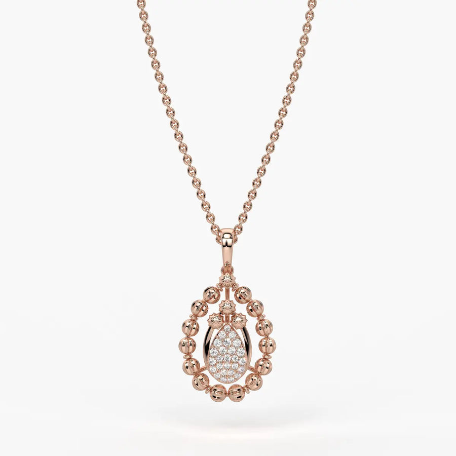 Aarvya Bloom Teardrop Pendant