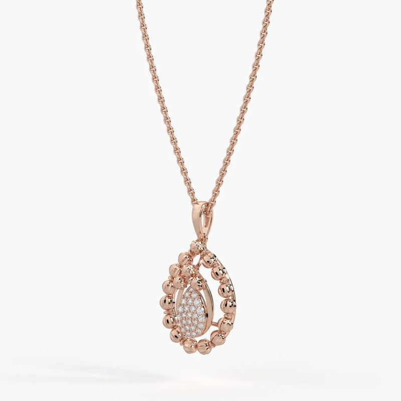 Aarvya Bloom Teardrop Pendant