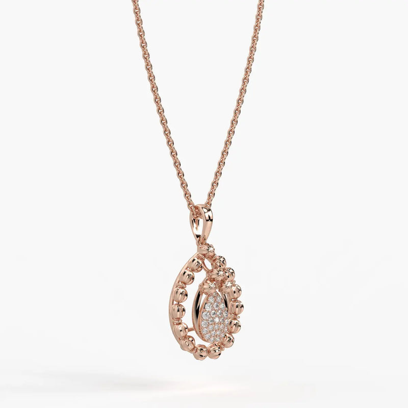 Aarvya Bloom Teardrop Pendant