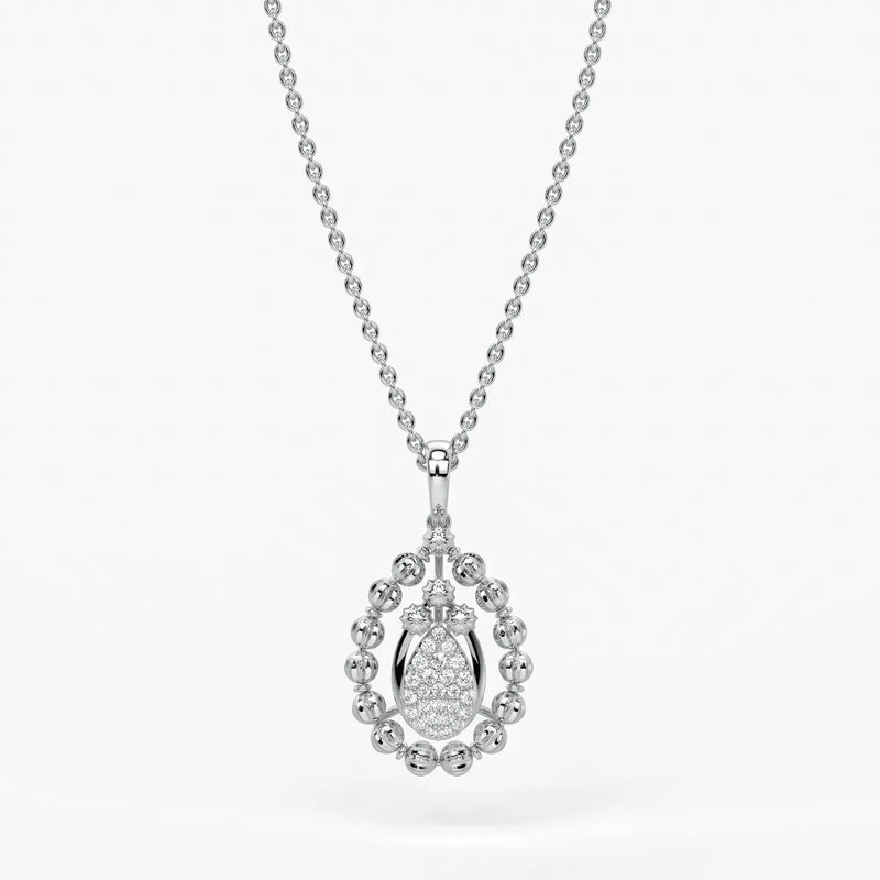 Aarvya Bloom Teardrop Pendant