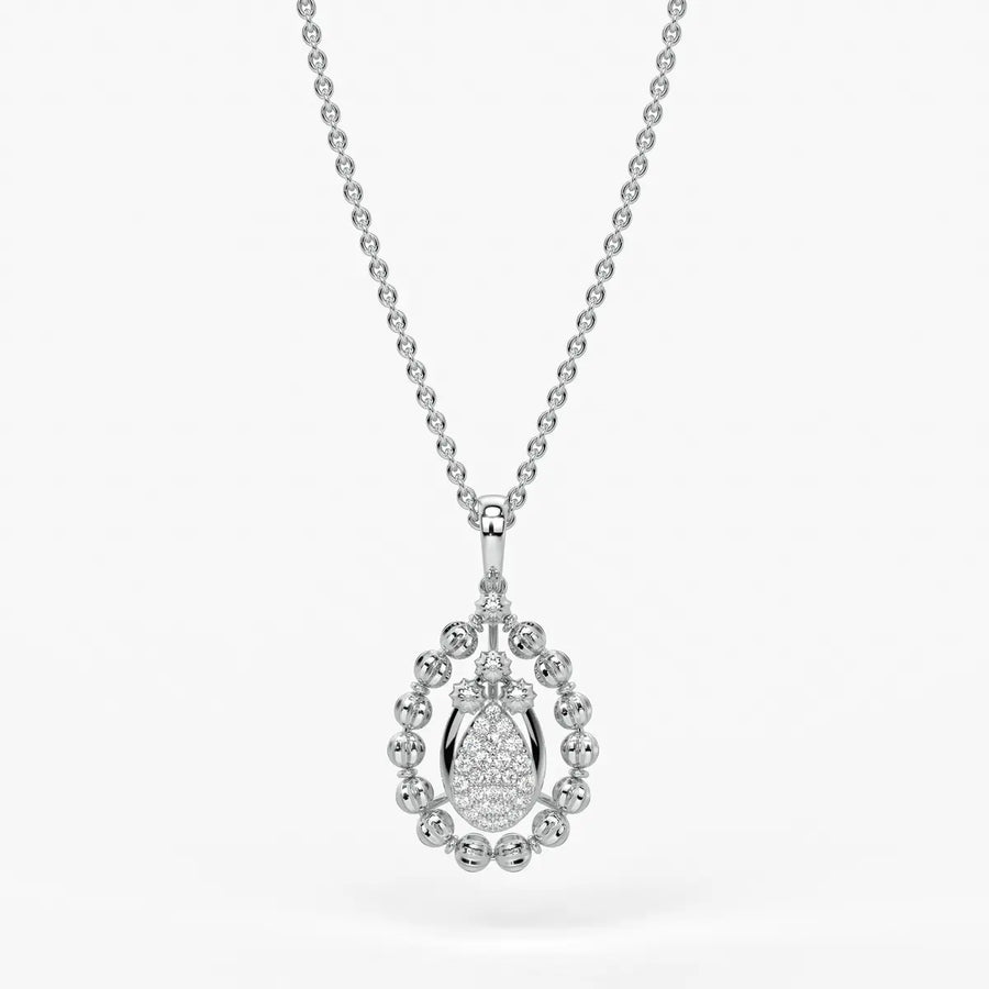 Aarvya Bloom Teardrop Pendant
