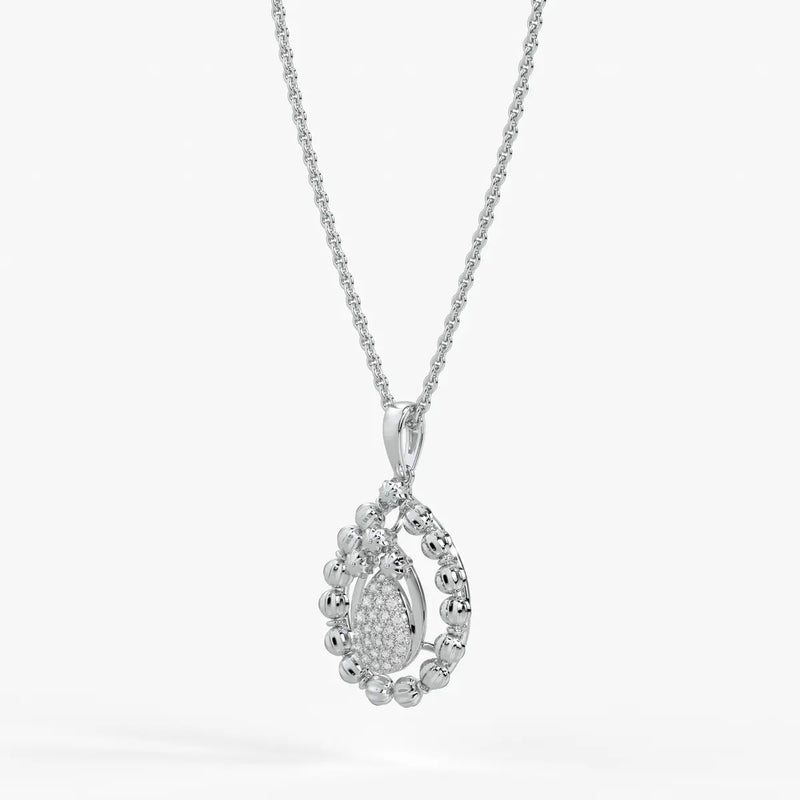 Aarvya Bloom Teardrop Pendant