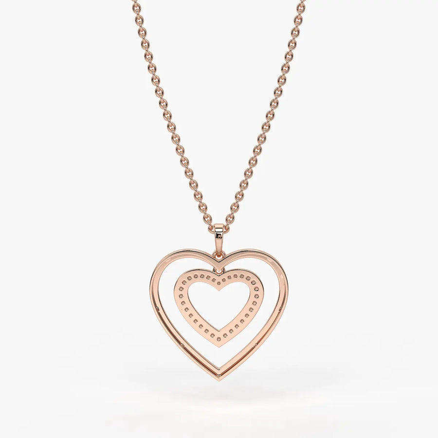 Nested Heart Radiance Pendant